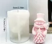 Молд снежен човек с елха 6, снимка 2