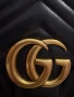Оригинална Gucci GG Marmont – Черна естествена кожа, снимка 3
