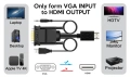 Кабел VCOM HDMI към VGA и 3.5 мм жак и USB - CG493A-1.8, снимка 2