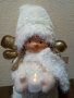 Уникално пухкаво бяло Коледно ангелче.Светещо., снимка 10