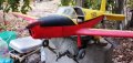 Голям ръчно изработен модел на самолет от дърво с двигател 180см., снимка 17