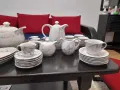 Голям ретро порцеланов сервиз за хранене, чай и кафе, снимка 7