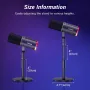 Микрофон за игри TONOR XLR/USB, динамичен микрофон с RGB светлина, снимка 7