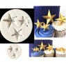3 Звезди Звезда силиконов молд форма декорация торта фондан шоколад