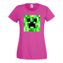 Дамска тениска Creeper Face 2 майнкрафт Minecraft,Игра,Забавление,подарък,Изненада,Рожден Ден., снимка 10