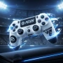Безжичен джойстик за PS4 с тъчпад, вибрация и LED осветление – FC25 / GTA дизайн, снимка 1