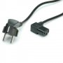 Захранващ Кабел за Компютър 250V - 3 пина 1.8 м. Digital One SP01282 С ъглов накрайник на 90°, снимка 2