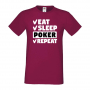 Мъжка тениска Poker,Eat,Sleep,Peker,Anime,Repeat,Ядене,Спане,Геймс,Подарък,Повторение,Празник,Игри, снимка 11