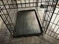 метална сгъваема клетка за куче 78x49x57см за транспорт и стационар, снимка 6