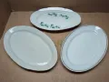 Комплект 3 Броя Стари Български Порцеланови Чиний, Стара Българска Порцеланова Чиния. , снимка 2