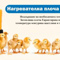 Нагревател, Нагревателна затопляща плоча за пиленца 25x25 #71502 Безплатна доставка, снимка 2 - За птици - 37768493