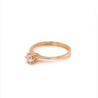 Златен дамски пръстен 1,56гр. размер:55 14кр. проба:585 модел:17629-4, снимка 2 - Пръстени - 42182054