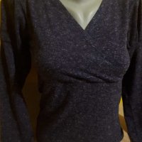 Лилава блуза/ вталена р-р S, снимка 3 - Блузи с дълъг ръкав и пуловери - 32186651