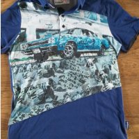 Desigual Desigual MUSTANG Polo - страхотна мъжка тениска КАТО НОВА, снимка 5 - Тениски - 29545942