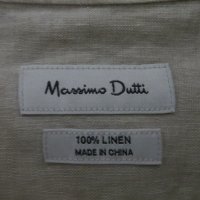 Мъжка риза с дълъг ръкав от лен Massimo Dutti, снимка 4 - Ризи - 32158063