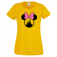 Дамска тениска Minnie Head 3 Подарък,Изненада,Рожден ден,, снимка 1 - Тениски - 36530087