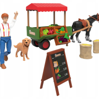 Playtive комплект игра на Кончета Детски играчки с колас ремарке и коне , снимка 10 - Коли, камиони, мотори, писти - 44568139