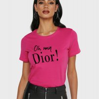 Тениска Dior принт Модели цветове и размери , снимка 3 - Тениски - 32154451