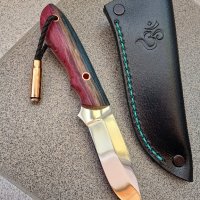 Ръчно изработен ловен нож от марка KD handmade knives ловни ножове, снимка 1 - Ловно оръжие - 44506399