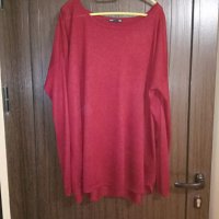 блуза бордо тънко плетиво размер ХХЛ, снимка 2 - Блузи с дълъг ръкав и пуловери - 30296350