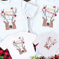 Коледен комплект тениски за цялото семейство, снимка 4 - Тениски - 30825434