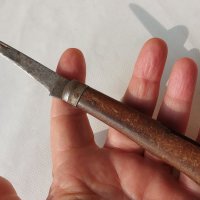 стара сгъваема ножка с дървена дръжка - 3 бр. нож ножче ножове, снимка 15 - Антикварни и старинни предмети - 44355171