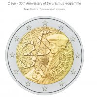 Сет/Лот 2 евро монети програма Еразъм 2022/ 2 Euro Coin, снимка 1 - Нумизматика и бонистика - 39263937