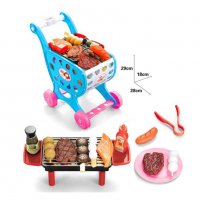 Количка за супермаркет с барбекю и продукти, снимка 1 - Други - 34476417