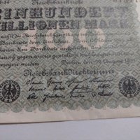 Райх банкнота - Германия - 100 Милионна марки - 1923  година - 17953, снимка 3 - Нумизматика и бонистика - 31019820
