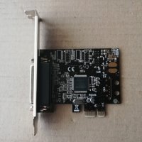 Roline PCI-Express Adapter Card, 1x Parallel ECP/EPP Port, снимка 1 - Други - 38285591