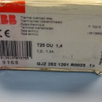 термично реле ABB T25 DU 1.4A thermal relay, снимка 11 - Резервни части за машини - 37506387