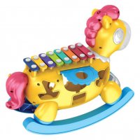 Бебешка играчка 2 в 1 Пони ксилофон , снимка 2 - Образователни игри - 29979989