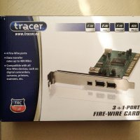 Карта Tracer Fire-Wire 3+1 port PCI, снимка 1 - Други - 38139518