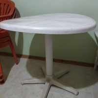 Градинска пластмаса маса и столове , снимка 1 - Градински мебели, декорация  - 44740373