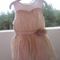 Официална детска рокля с цвете BUTTERSCOTCH / Шаферка, снимка 2 - Бебешки рокли - 29776738
