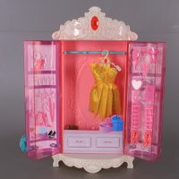 Кукла Барби с личен гардероб и всякакви разкрасителни аксесоари, снимка 3 - Кукли - 42094271