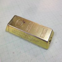 Запалка "GOLD" газова пиезокристална с джет пламък работеща, снимка 1 - Други ценни предмети - 29968804