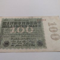 Райх банкнота - Германия - 100 Милиона марки / 1923 година- 17971, снимка 7 - Нумизматика и бонистика - 31020767