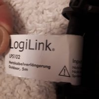 Удължител - Logilink 5м за външна употреба, снимка 3 - Други инструменти - 31166160