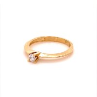 Златен дамски пръстен 1,72гр. размер:55 14кр. проба:585 модел:16473-5, снимка 2 - Пръстени - 40768811