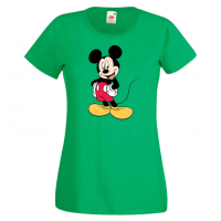 Дамска тениска Mickey Mouse 8 .Подарък,Изненада,, снимка 3 - Тениски - 36526587