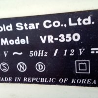 Ретро портативен телевизор ,,Gold Star " mod.VR -350 . Работещ ., снимка 6 - Телевизори - 37994526