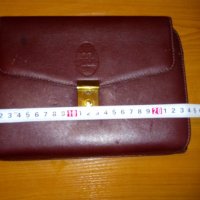 Мъжка чанта за ръка от естествена кожа Нова! марка Mihail бордо с ключалка, снимка 17 - Чанти - 34441227