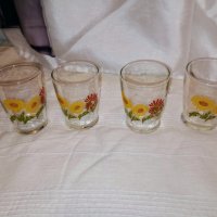 Ретро комплект стъклени чаши., снимка 3 - Антикварни и старинни предмети - 40536396