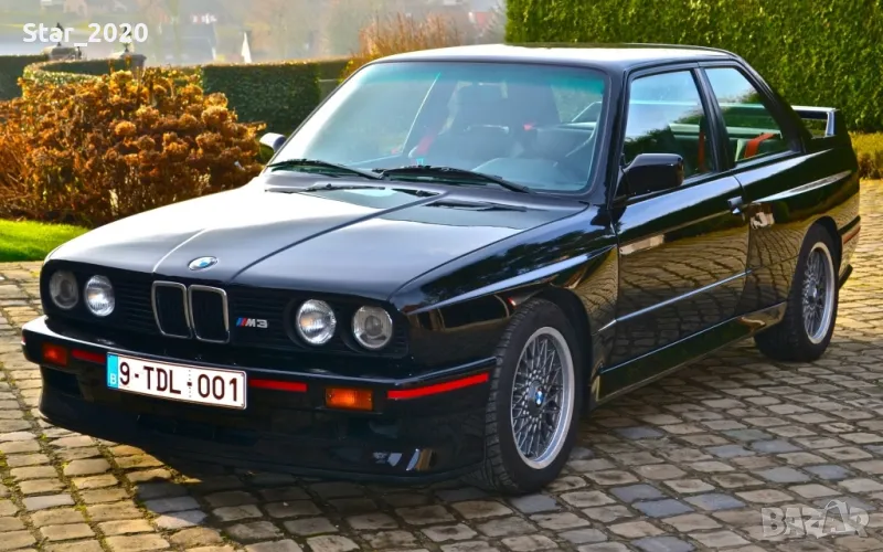 Светеща картина с LED осветление - BMW E30 M3 - coupe, снимка 1