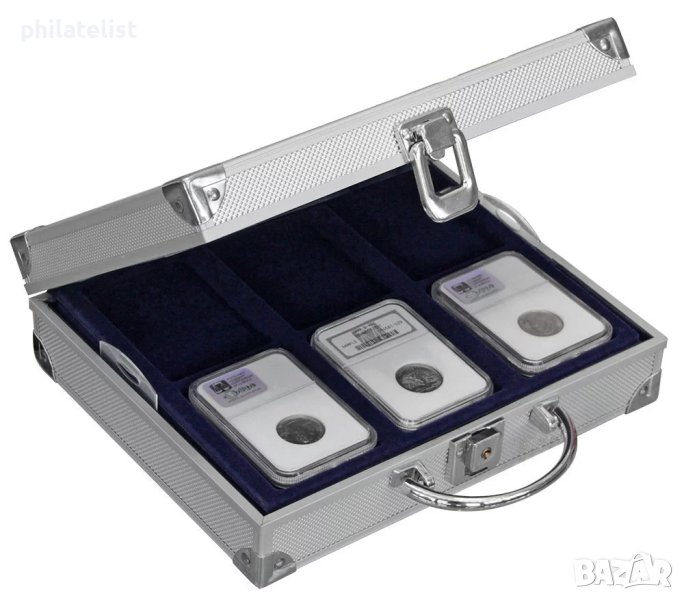 SAFE 217 алуминиев куфар за 24 сертифицирани монети, снимка 1
