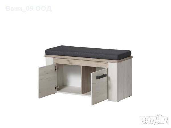 Шкаф за обувки+пейка с възглавница, снимка 1