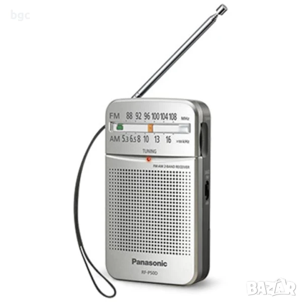 Портативно радио Panasonic RF-P150DEG-S, Сребрист - 24 месеца гаранция, снимка 1