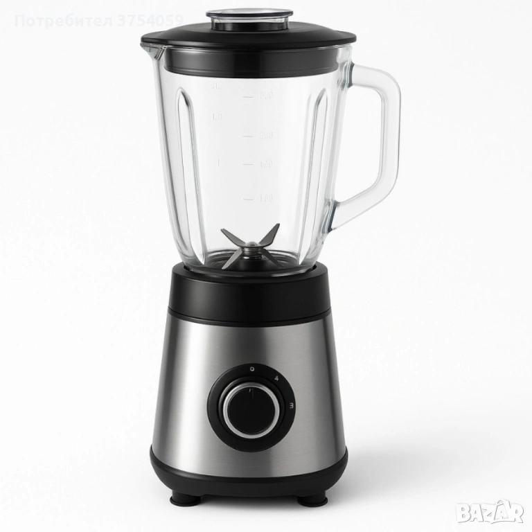 Блендер Muhler, 500W, 1.5 л, стъклена кана, снимка 1