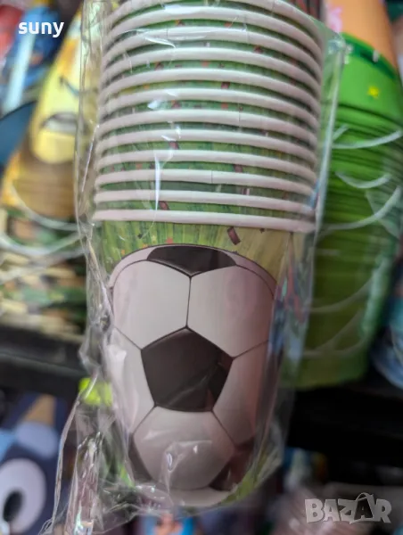 Парти чашки футбол 12 бр, снимка 1
